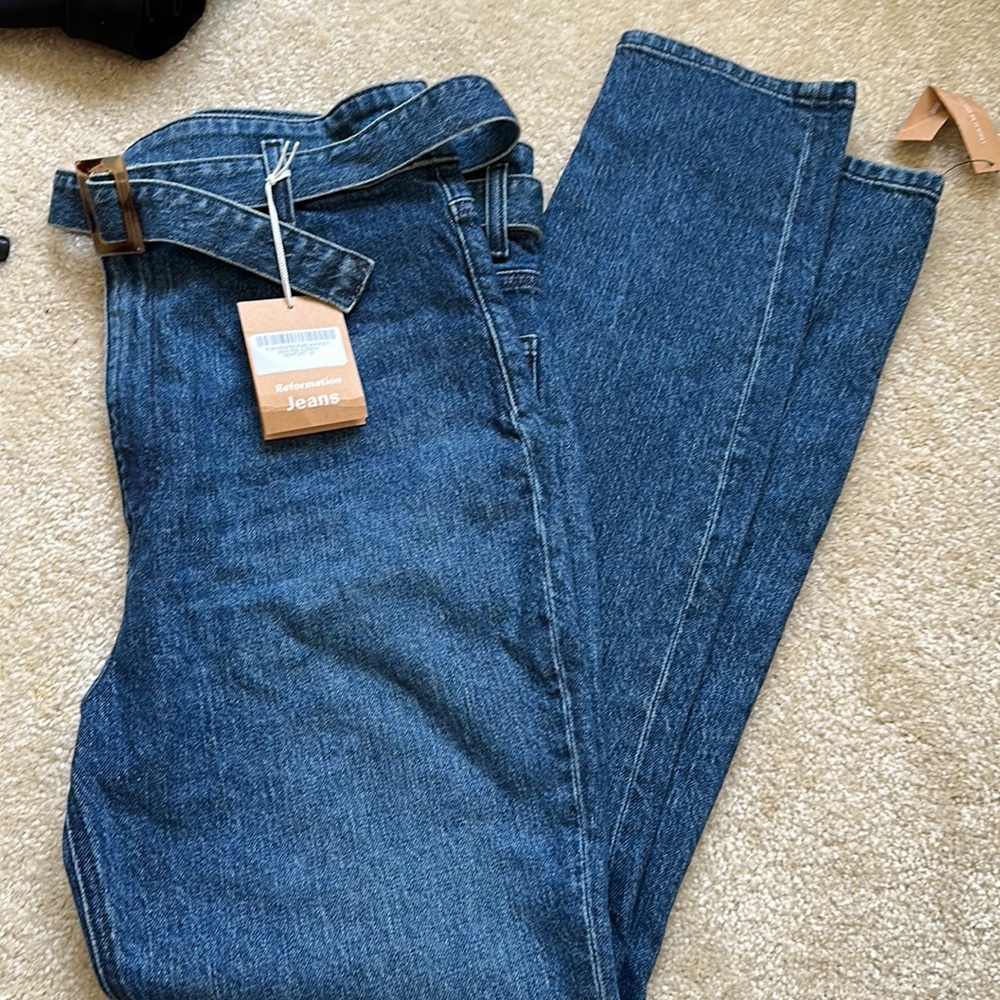 Reformation Kavo, high and skinny jeans